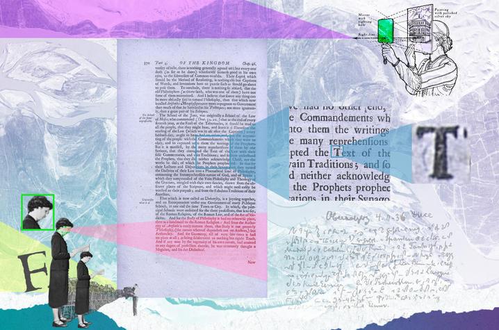 collage of text and computers